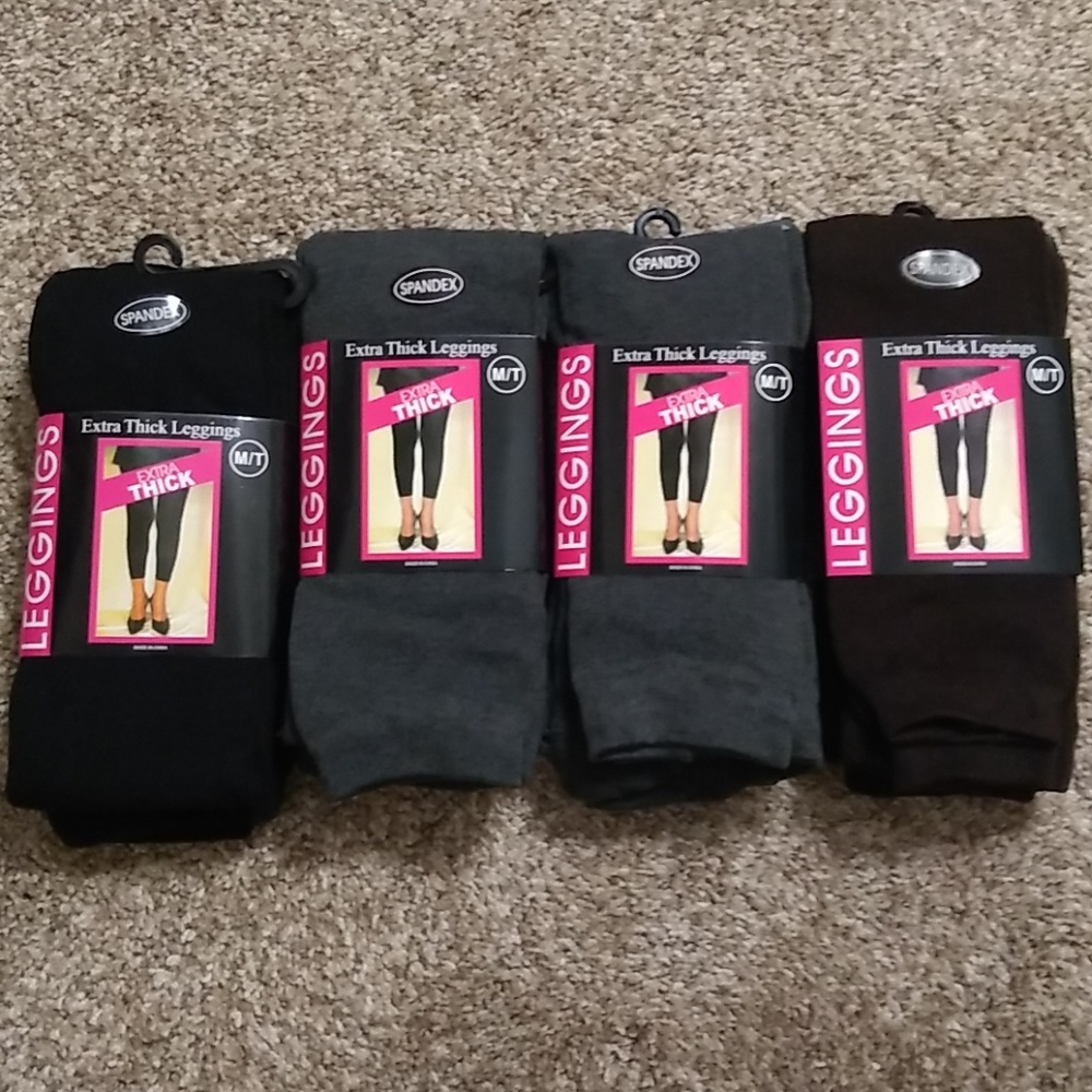 4 pack thick leggings